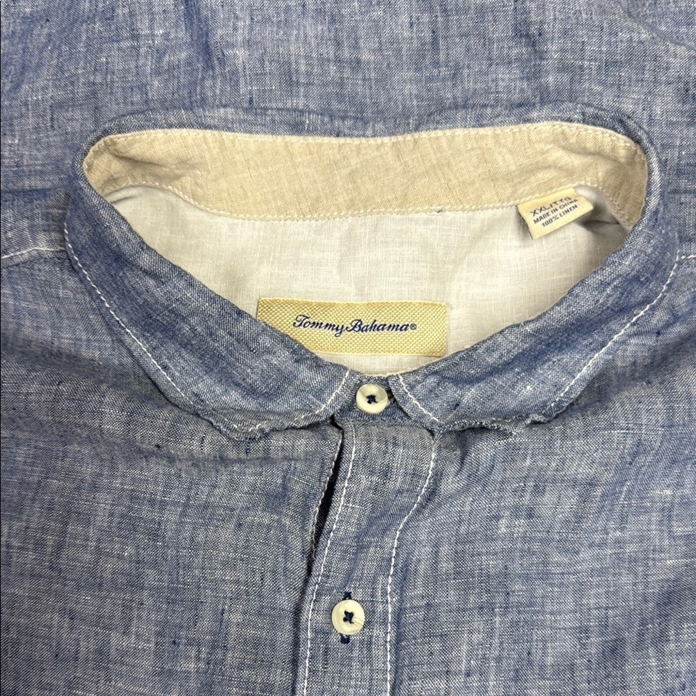 Tommy Bahama Blue Casual Button Down Shirt - Picture 2 of 4